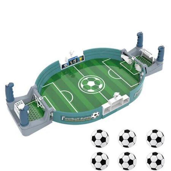 Interactive Mini Football Table Game With 6 Ball Tabletop Soccer Pinball Set for Kids Ideal for Family Game Night Gift