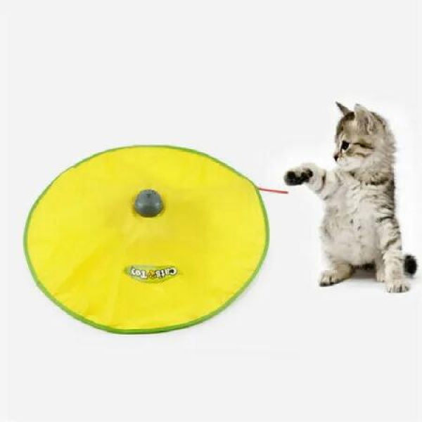 Interactive Motorized Wand Cat Toy: 4 Speed Settings for Endless Feline Fun and Exercise