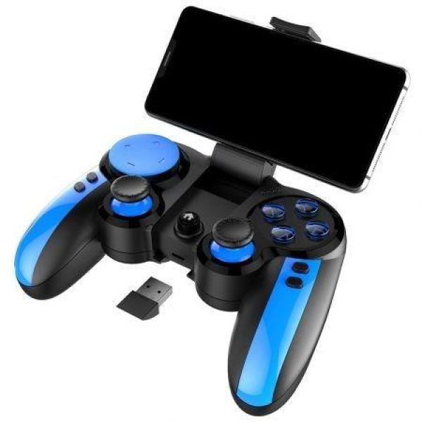 IPEGA PG-9090 Replaceable Cross Key / Elastic Phone Holder / Custom Button Function / Flexible Joystick Bluetooth 4.0 2.4GHz Receiver Gamepad.