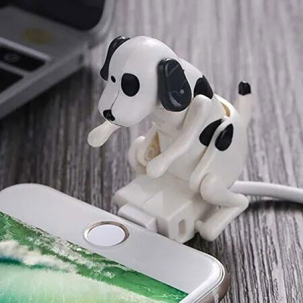 iPhone Lightning Cable USB Charging Stray Dog White Charger Station Smart Phone Accessories