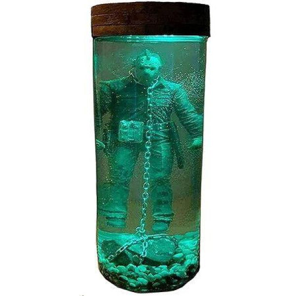 Jason Voorhees Collectible Water Lamp Horror Movie Display Memorabilia Jason Lives Home Decor Green Light