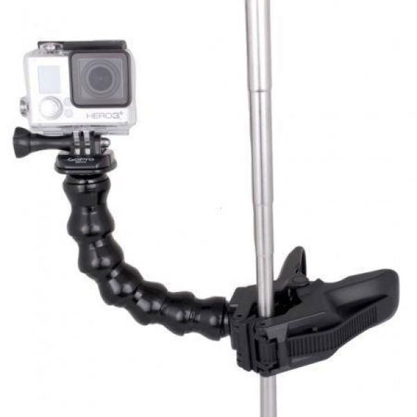 Jaws Flex Clamp Mount And Adjustable Neck For GoPro Camera Hero 1/2/3/3+.