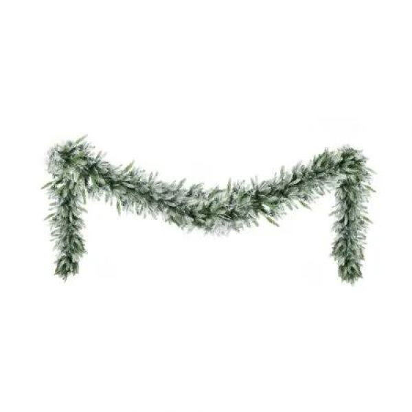 Jingle Jollys 3M Christmas Garland Pre-lit LED Lights Snow Frosted Tips Decor