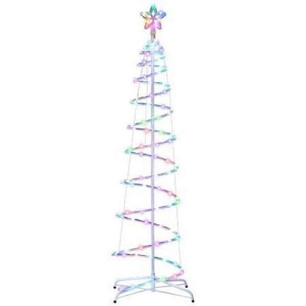 Jingle Jollys Christmas Tree 1.8m 100 RGB LED Rope Lights Xmas Trees Decoration