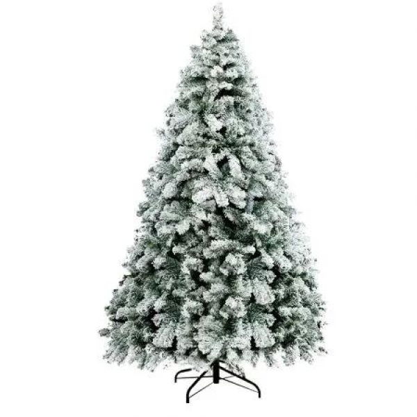 Jingle Jollys Christmas Tree 1.8m Snow Flocked Xmas Tree Decorations 468 Tips