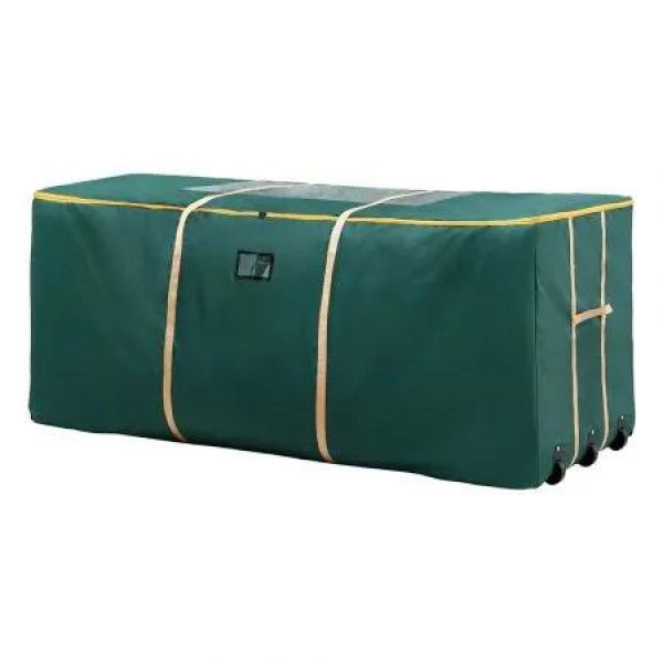 Jingle Jollys Christmas Tree Storage Bag Up to 10ft Visible Handle Wheels Green