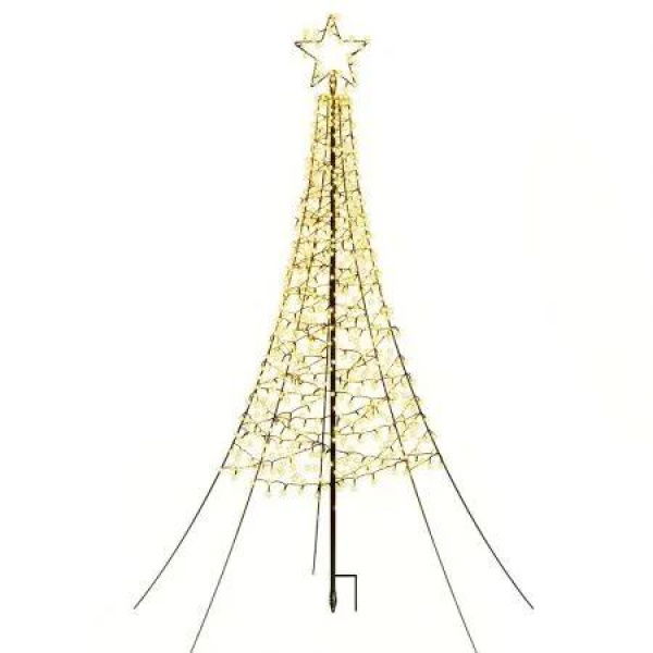 Jingle Jollys Solar Christmas Tree 2.1m 320 LED Net Lights Xmas Trees Decoration