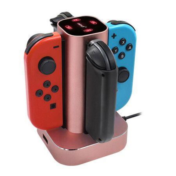 Joy-Con Charging Dock For Nintendo Switch - Docking Station Charges Up To 4 Joy-Con Controllers Simultaneously (Controllers Not Included)