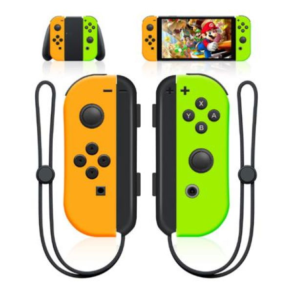 Joy-Con Controller Compatible For Switch - Wireless Replacement For Switch Joy-Con - Left And Right Switch Controllers - Joy-Con Support Dual Vibration/Wake-up Function/Motion Control (Yellow & Green)