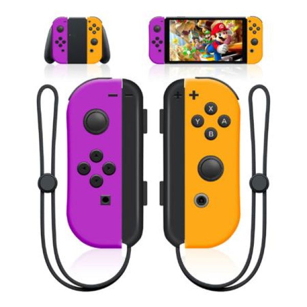 Joy-Con Controller Compatible For Switch Wireless Replacement For Switch Joy-Con Left And Right Switch Controllers. Joy-Con Supports Dual Vibration Wake-up Function And Motion Control.