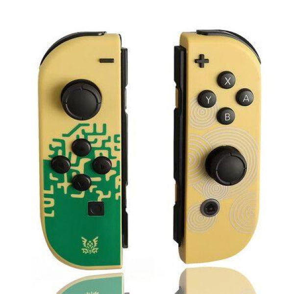 Joy-Con Controllers Compatible With Nintendo Switch. Joy-Con Replacement L/R Joycon Controllers With Dual Vibration Support. Wake-up Screenshot And Motion Control Features Included. (Zelda: Tears Of The Kingdom Gold)