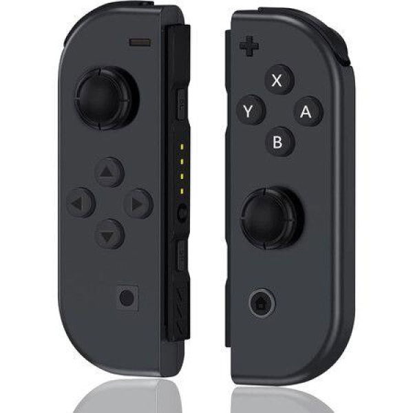 Joy-Cons For Switch Controllers Replacement With Wireless Nintendo Switch Controller L/R Controllers For Switch Joy-Cons Support Motion Control/Dual Vibration/Wake-up/Screenshot (Black)