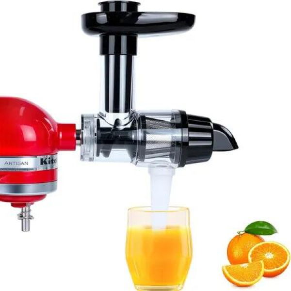 Juicer Attachment for Kitchenaid Mixers, Slow Cold Press Juicing Compatible with Kitchen Aid Stand Mixers