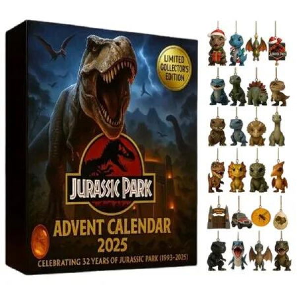 Jurassic Park 32nd Anniversary Dino-saur Advent Calendar 2025 Acrylic Pendant