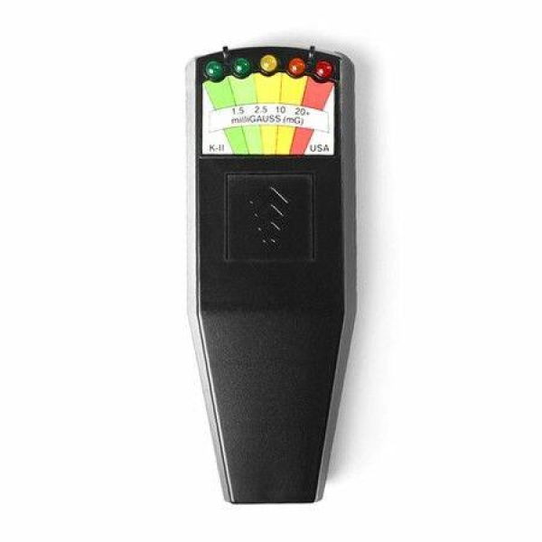 K2 Electromagnetic Field EMF Gauss Meter Radiation Detector Portable EMF Magnetic Field Monitor 5 LED Gauss Meter