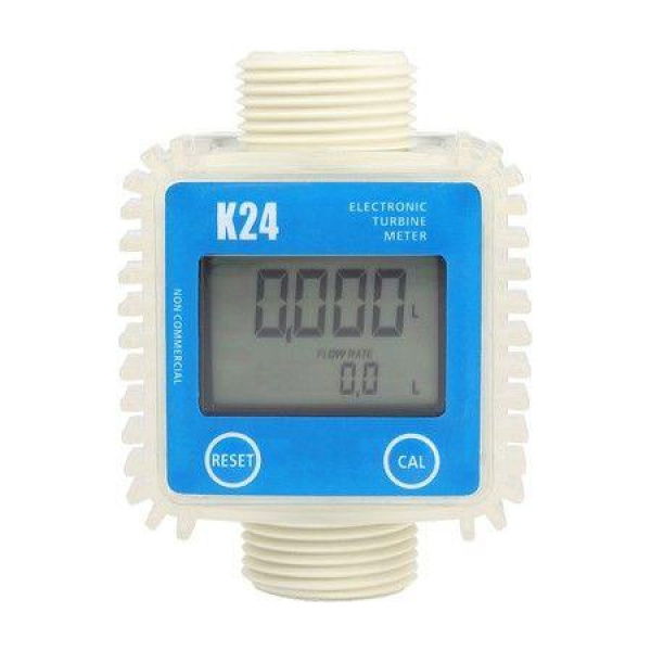 K24 Digital Turbine Flow Meter For Measuring Gasoline Diesel Kerosene Chemical Liquid