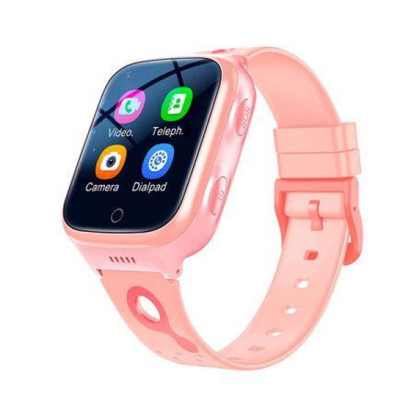 K9 4G Video Call Phone Watch Kids Watch With 1000Mah Battery GPS Wifi Location SOS Call Back Monitor Smart Watch Children Gifts COL Pink