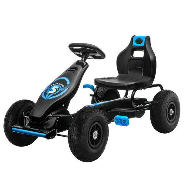 Kahuna G18 Kids Ride On Pedal Go Kart Racing Style - Blue