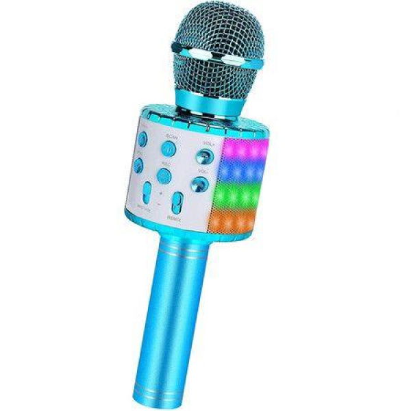 Karaoke Microphone For Kids Gifts Age 3+ Hot Toys For Kids Singing Microphone Popular Birthday Presents For Teenager Blue