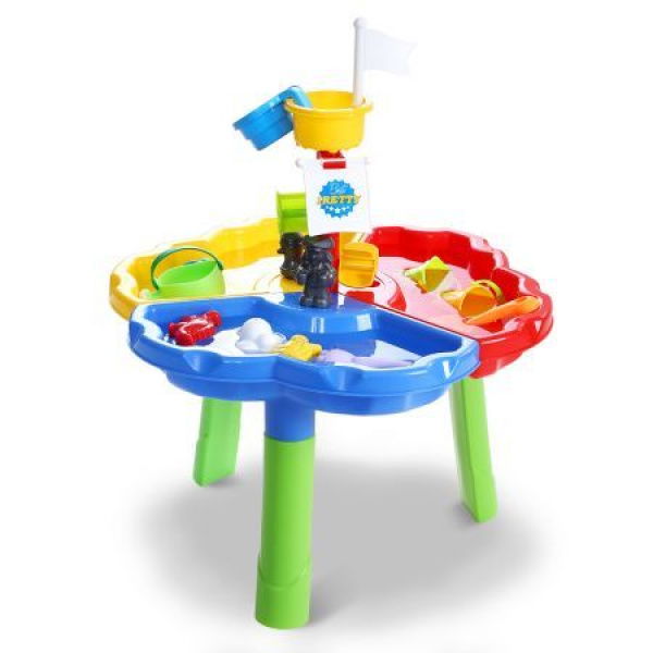 Keezi Kids Beach Sand And Water Sandpit Outdoor Table Childrens Bath Toys