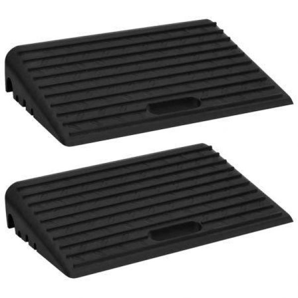 Kerb Ramps 2 Pcs 50x30x11 Cm Rubber