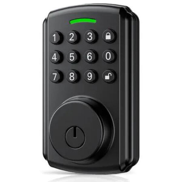Keyless Entry Door Lock,Bulit-in Integrated Wi-Fi,App Remote Control,IP65 Waterproof,Smart Door Lock