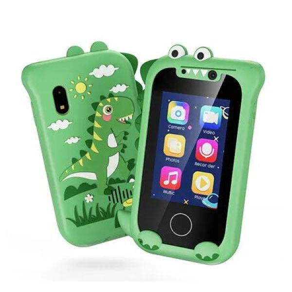 Kid Smart Phone for Girls Boys Gifts Touchscreen Learning Education Cellphone Toys Christmas Birthday Gifts for Kids 3+ Green