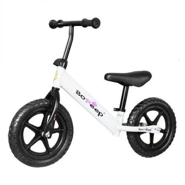 Kids Balance Bike Ride On Toys White