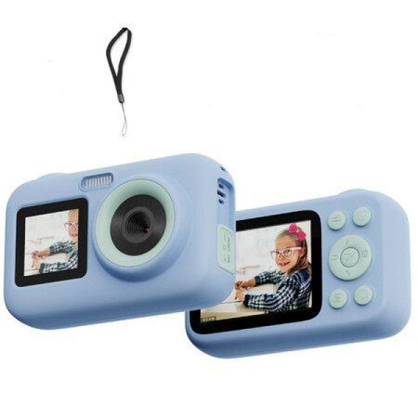 Kids Camera Dual Screen 1080P 44MP HD Digital Video Camera for Boys Girls Ages 3-10(Blue)