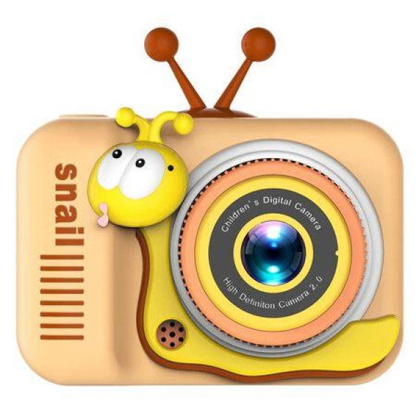 Kids Camera HD 1080P Children Sports Camera 2.0 Inch IPS Screen Dual Camera Mini Camera Christmas Birthday Gifts For 3-12 Boys Girls Color Yellow