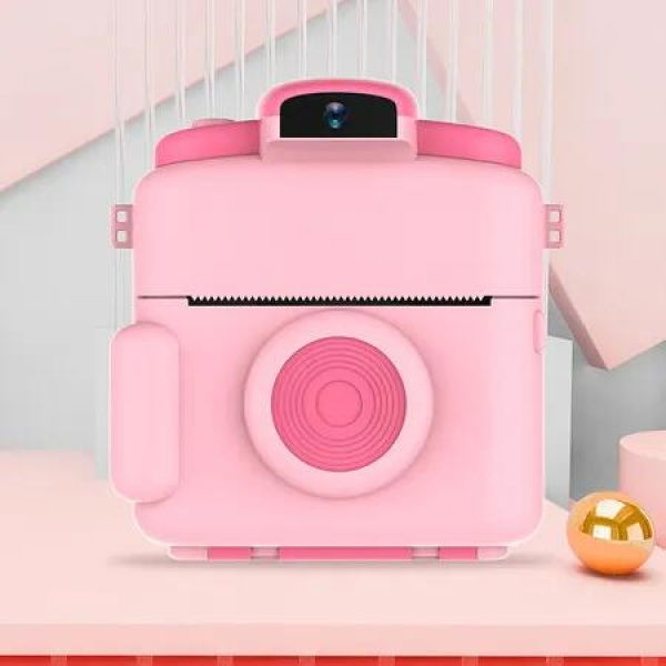 Kids Camera Instant Print for Boys and Girls, 1080P HD Kids Digital Camera with Print Paper Toy Camera Instant Print Christmas Birthday Gifts (Pink)