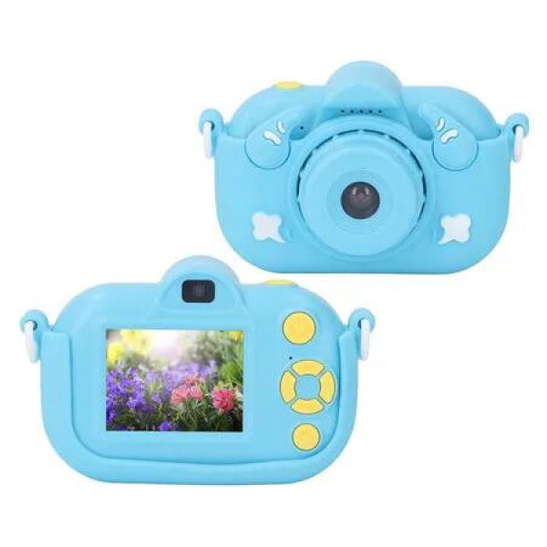 Kids Camera Toys for Ages 3 4 5 6 7 8 9 Boys, Multifunctional Kids Camera, 1080P Video, 2 inch IPS Screen for Vacation, Blue