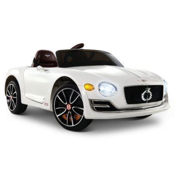 Kids Electric Ride On Car Bentley Licensed EXP12 Toy Cars Remote 12V White