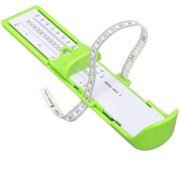 Kids Foot MeasurerToddler Foot Measure GaugeChildren Shoes Size Measuring Ruler Device For Shoe Fitting Green