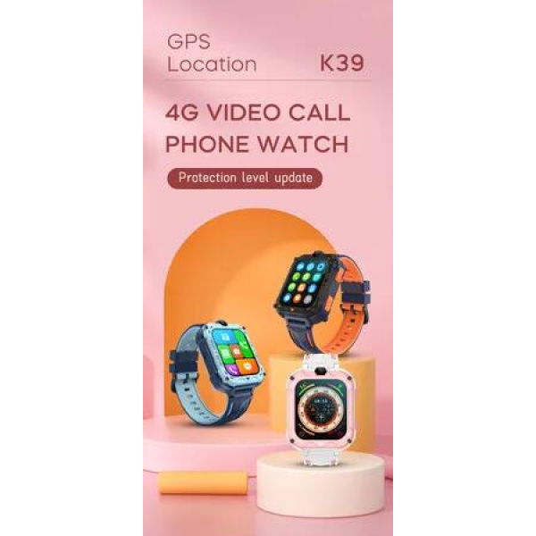 Kids GPS Smartwatch with SOS,Video Call,Sim Card,WiFi Chat,Camera,Flashlight and Waterproof Design