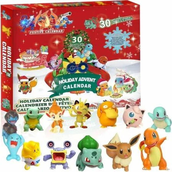 Kids Holiday Advent Calendar 2024, 24 Surprise Holiday Gifts with Toys, Countdown to New Year and Christmas, Christmas Gifts for Kids, Kids Toys for 3 4 5 6 7 8 Year Old Boys Girls