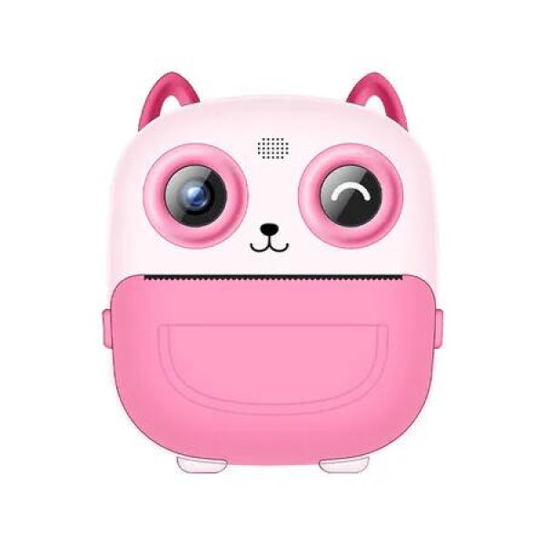 Kids Instant Print Camera with 32GB Card, Multifunctional Camera with Instant Photo Printing, 2.4 Inch HD Screen, Ideal Christmas and Birthday Gift (Pink)