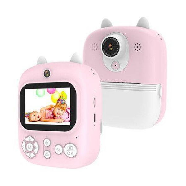 Kids Mini Instant Print Digital Camera 1080P HD Built-in 800mAh Battery Video RecordingWith 32G TF Card