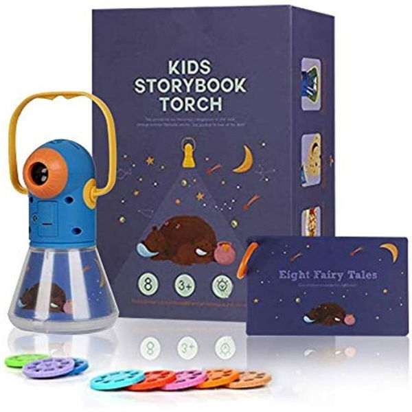 Kids Multifunctional Story Projector Night Light Projector Storybook Toy Educational Toys Gifts For 3-12 Year Old Boys/Girls.