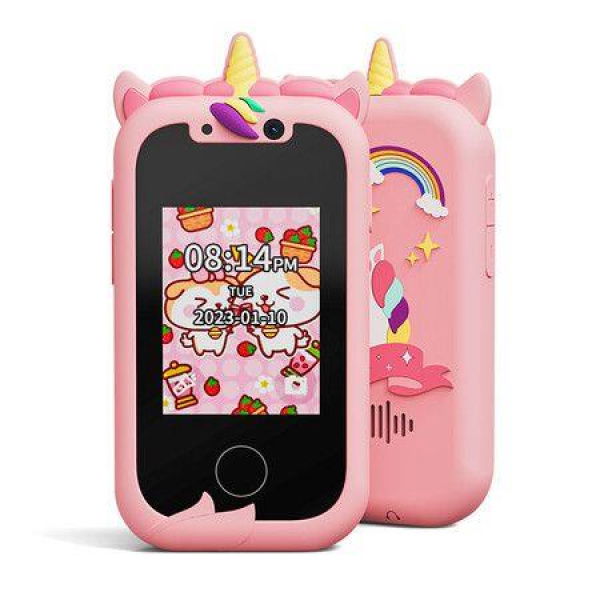 Kids Phone Toddler Toys for Girls Age 3-8 Pink