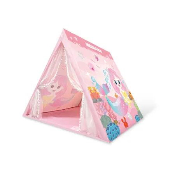 Kids Play Tents Fairy Playhouse Mermaid Tent Gift Toys for Girls Children Play House (Pink)