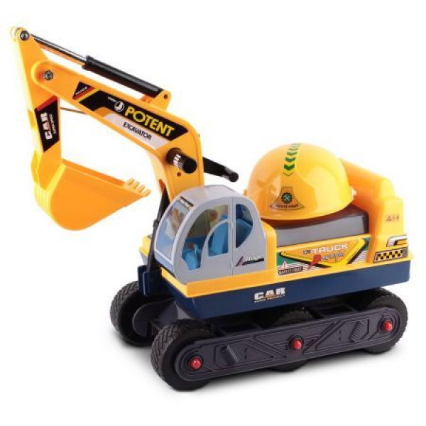 Kids Ride On Excavator - Yellow