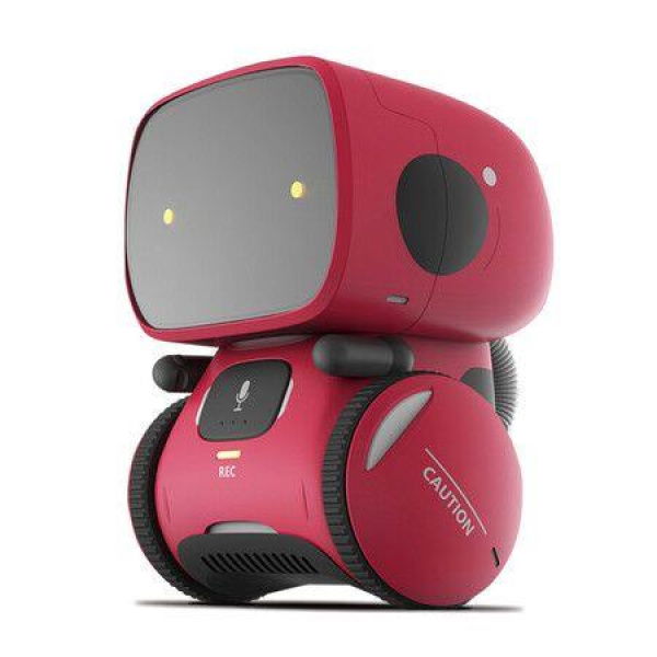 Kids Robot Toy Smart Talking Robots Intelligent With Voice-Controlled Touch Sensor Singing Dancing Repeating Gift For Age 3+ (Red)