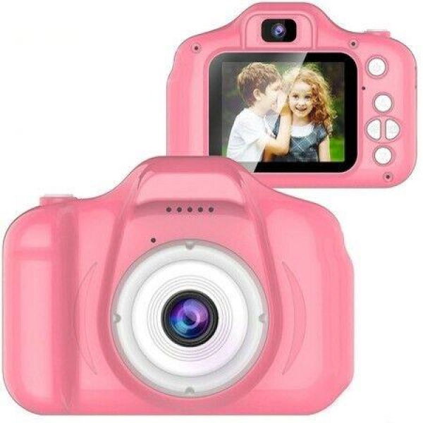 Kids Selfie Camera,Christmas Birthday Gifts for Age 3+,HD Digital Video Cameras for Toddler,Portable Toy (Pink)