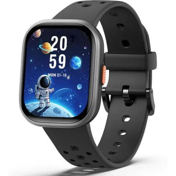 Kids Smart Watch Fitness Tracker,1.85In Screen with 12 Puzzle Games,Sleep Monitor,Pedometer,Waterproof Activity Tracker Black