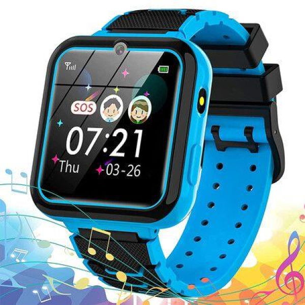 Kids Smart Watch Girls Phone Camera Selfie SOS Calling Smartwatch For Kids Waterproof IPX5 Games Touch Screen Alarm For 3-12 Years Old Boys And Girls