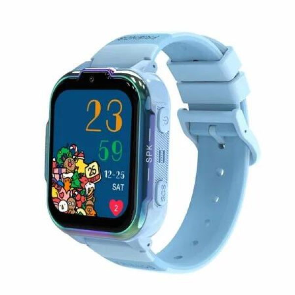 Kids Smart Watch HD Touch Screen Watch Video Camera Pedometer Flashlight GPS WIFI Birthday Gifts Smartwatches Chirstmas Presents Col.Blue