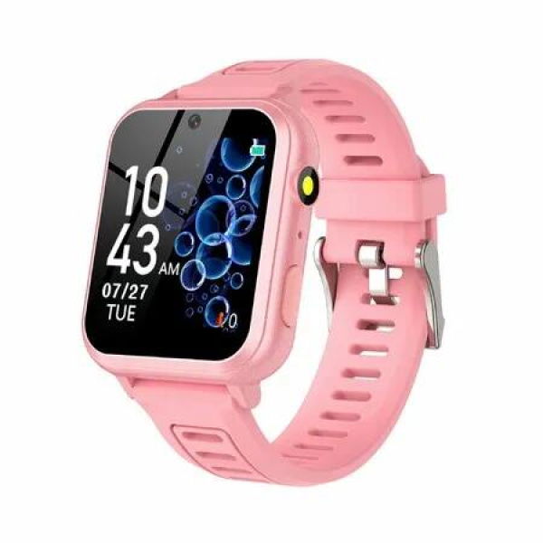 Kids Smart Watch Toddler Toy 24 Games Camera Video Recorder Music Pedometer Alarm Calculator Calendar Flashlight Birthday Gift Ages 3+ Pink