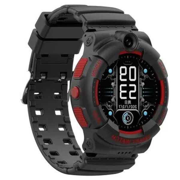 Kids Smartwatch with GPS Tracking, 4G Connectivity, and Security Features (Black)