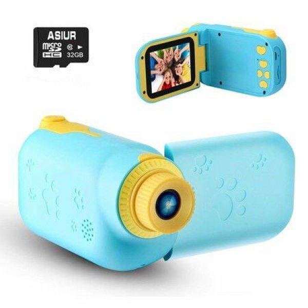 Kids Video Camera 1080P FHD Digital Kids Camera Camcorder With 32GB SD Card